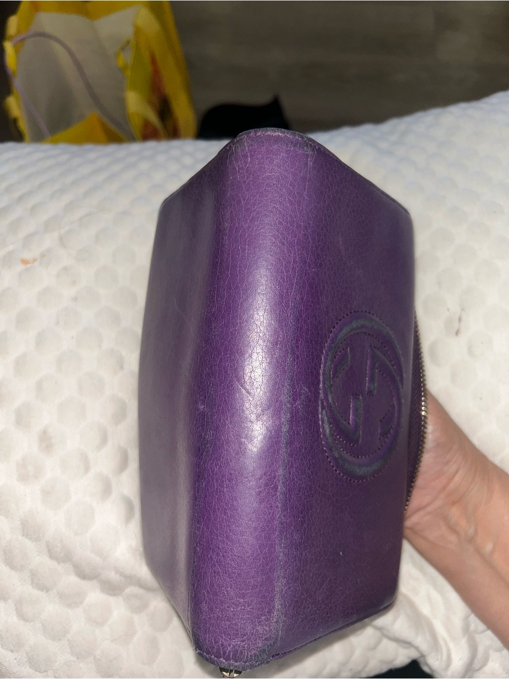 Gucci Purple Leather Zip Wallet with Tassel - Picture 8 of 9